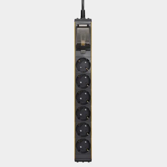 국산 자동소화 알루미늄 4000W 고용량 멀티탭 6구 누전차단 과부하차단 산업용 서버탭