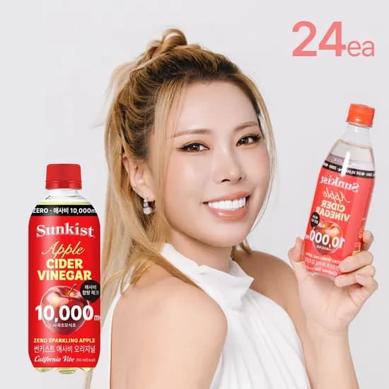 썬키스트 애사비 제로 스파클링 오리지널 PET 350ml 24입 탄산음료