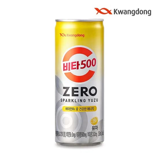 비타500 제로 스파클링 유자 CAN 250ml 24입 탄산음료