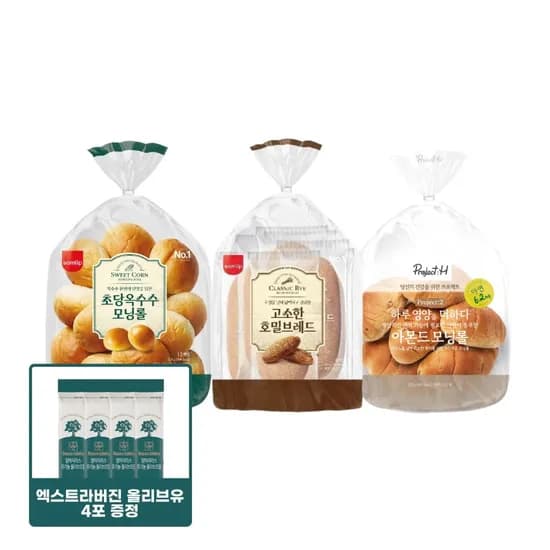 옥수수 모닝롤 브레드 외 2종 2봉
