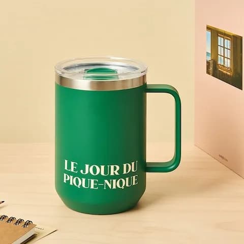 TO GO 뉴데스크 보온보냉컵 500ml 레터 그린