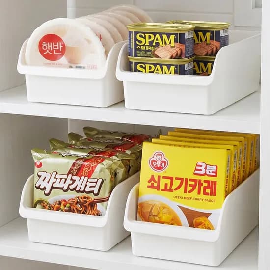 그립 팬트리 정리함 수납함 주방 바스켓 다용도 4개 7,900원