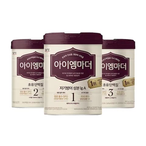 초유성분 아이엠마더 800g 1단계 2단계 3단계 6개입