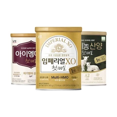 첫 100일 분유 산양/아이엠마더/임페리얼OX 택1 360g 3개입