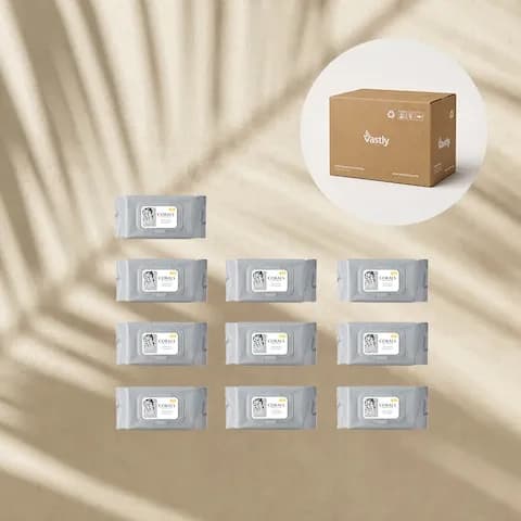 코랄 화이트 물티슈 10팩 1박스