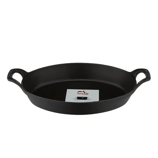 타원형 스태커블 디쉬 24cm 블랙 ST302323