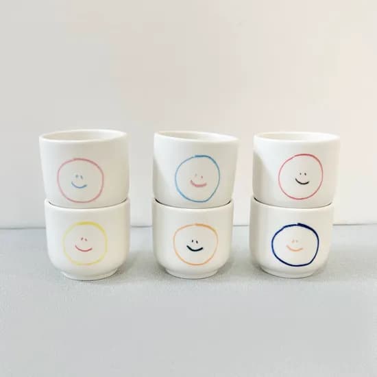 스마일 소주잔 6color