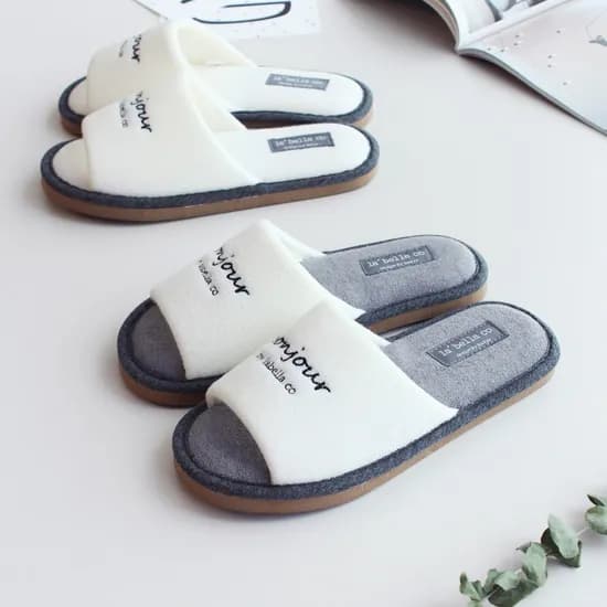 코코 타올 쿠션 미들힐 실내화