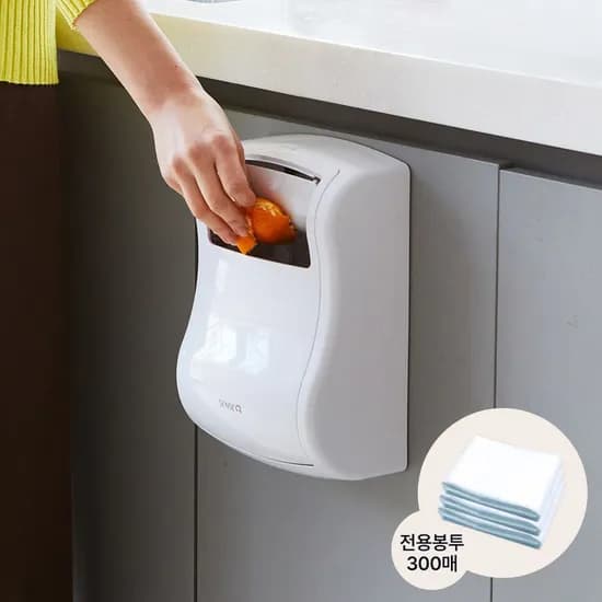 에어 미니 3L 다용도 부착형 휴지통 쓰레기통 + 전용봉투 300매