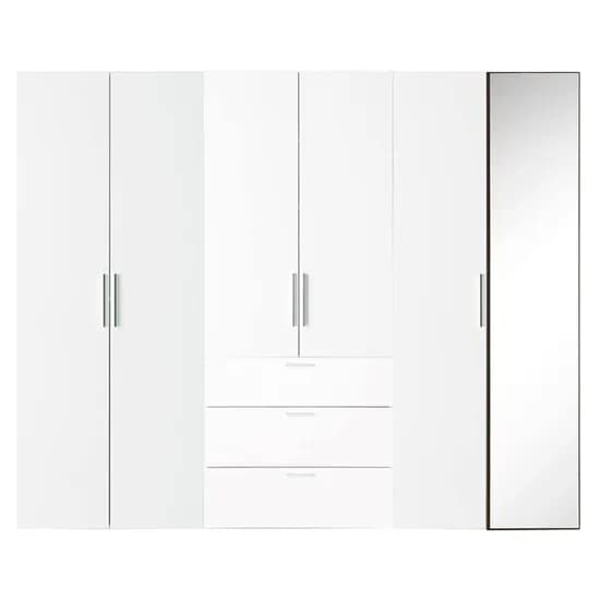샘베딩 베이직 거울옷장세트 240cm(높이194cm) 서랍형