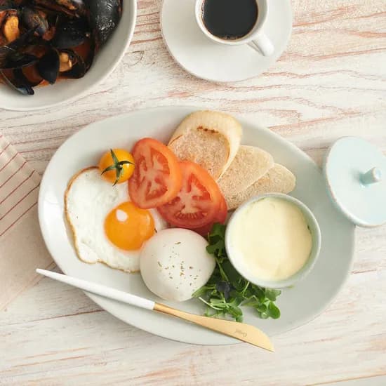 노바 타원접시 30cm - 화이트, 아쿠아, 블루, 그레이