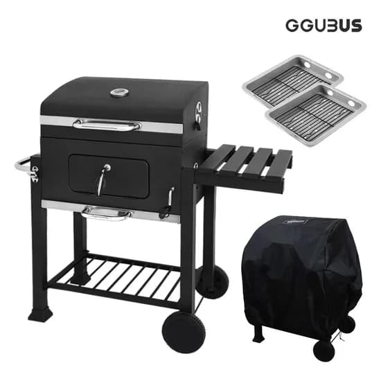 그랜드가든S 대형 바베큐그릴 세트 스텐석쇠 직화 훈제 야외용 펜션 BBQ 화로