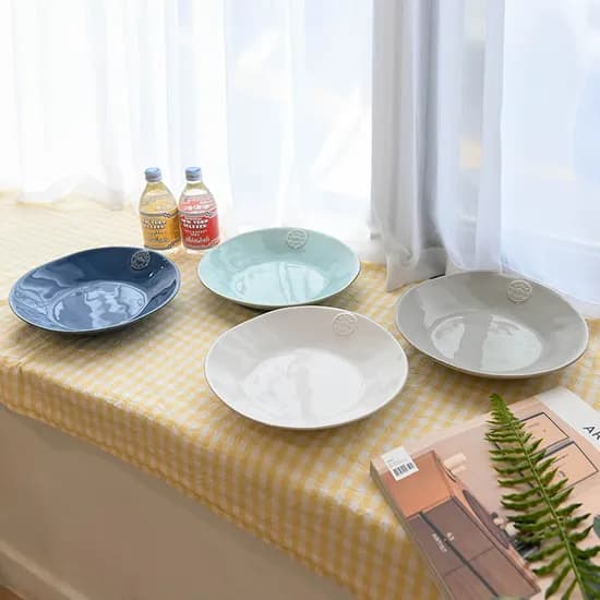 파스타접시 24cm - 그레이, 화이트, 블루, 아쿠아