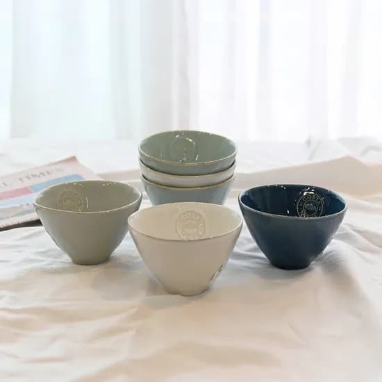 밥공기 12cm - 그레이, 화이트, 블루, 아쿠아