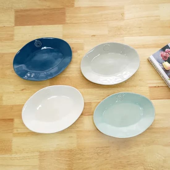 타원접시 30cm - 화이트, 아쿠아, 그레이, 블루