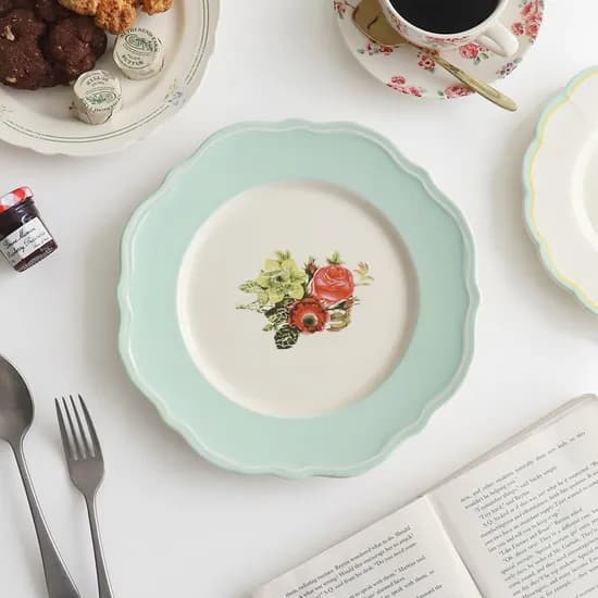 코벤트가든 빈티지 플레이트 민트 25cm