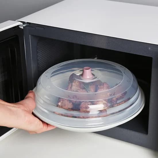 국내제작 실리콘 전자레인지 용기 접이식덮개 25cm