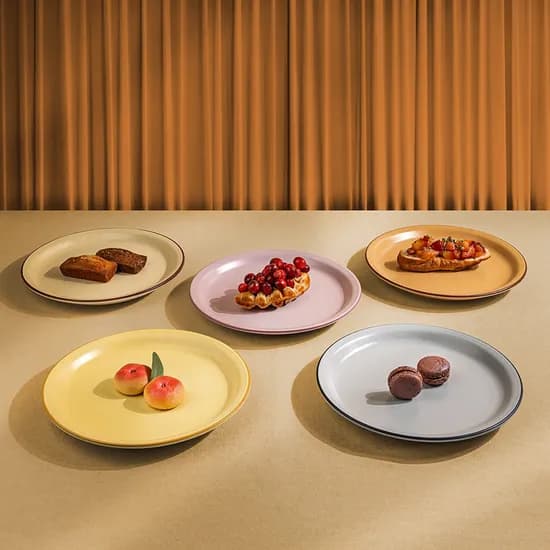클라리스 디저트 접시 / 감성 그릇 1호(17cm) 5컬러