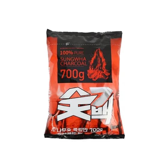 숯7백 700g 봉지숯 착화탄 캠핑숯 바베큐숯 바베큐그릴