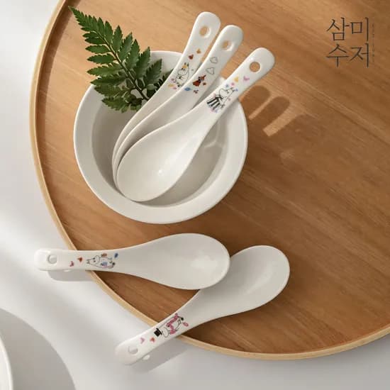 무민 프렌즈 귀여운 우동스푼 5종세트