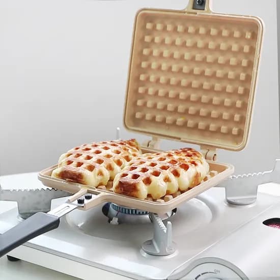 더 커진 티타늄코팅 와이드 인덕션 와플팬 2color