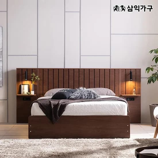 레온 프리미엄 빅수납 호텔 침대(매트포함) SS/Q/K/LK