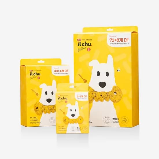 잇츄 오리지널 덴탈껌 옐로우 (S/M) 강아지 치석제거 껌