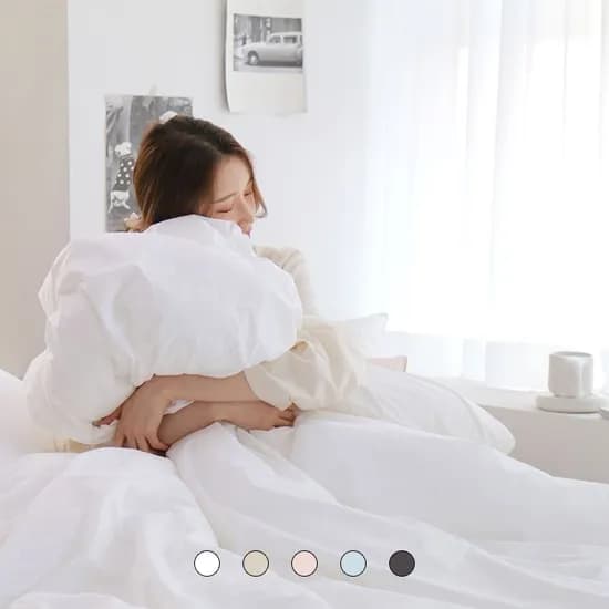 클린코튼 호텔침구 고밀도 순면60수 옥수수솜 이음선 없는 사계절 차렵이불 11색상