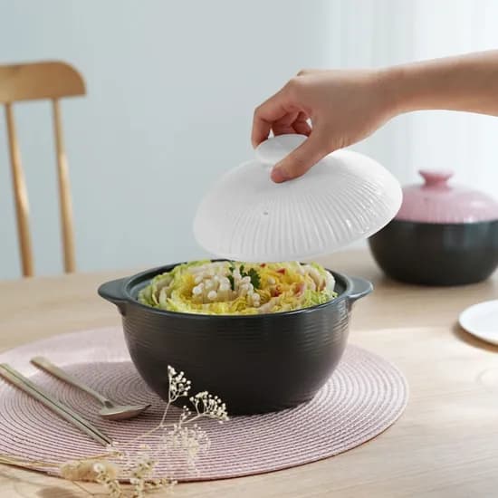 라인팟 무균열 내열냄비 뚝배기 2종세트 12cm 16cm