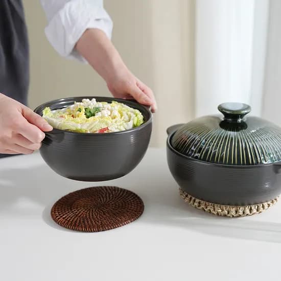 라인팟 무균열 내열냄비 뚝배기 2종세트 16cm+18cm 5color