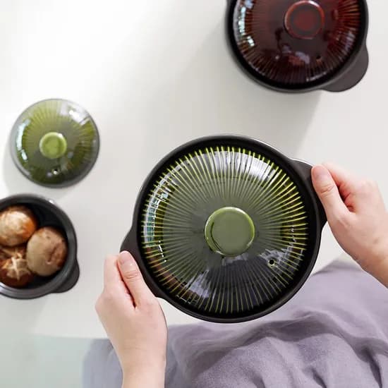 라인팟 무균열 내열냄비 뚝배기 3종세트 12cm 16cm 18cm