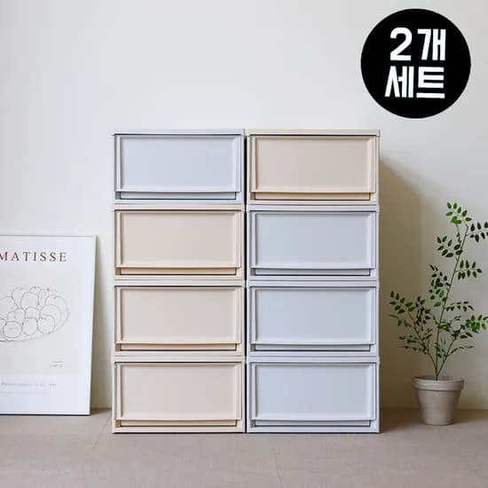 1+1 수비르 컬러 드레스룸 서랍장 슬라이딩옷장 리빙박스