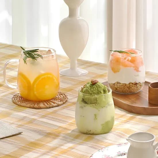 동글이 내열 글라스 머그컵 300ml 항아리