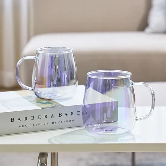 퀴진드마망 오로라 내열 머그컵 볼륨 550ml 2P