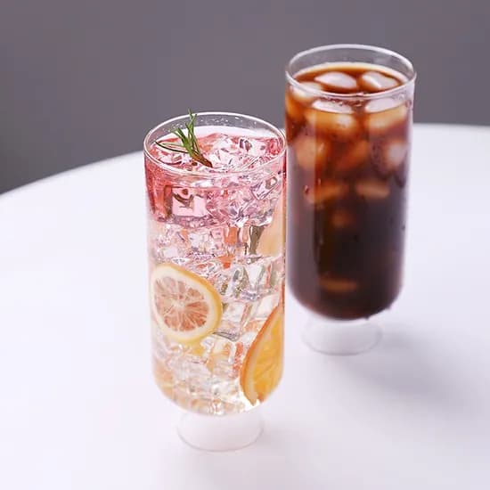 시그널 굽 유리컵 디저트컵 700ml