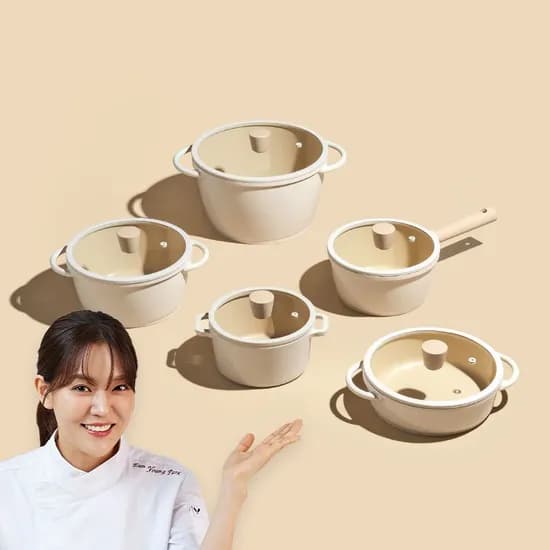 50만개판매! 국산 인덕션 세라믹 양수/편수/전골 냄비5종