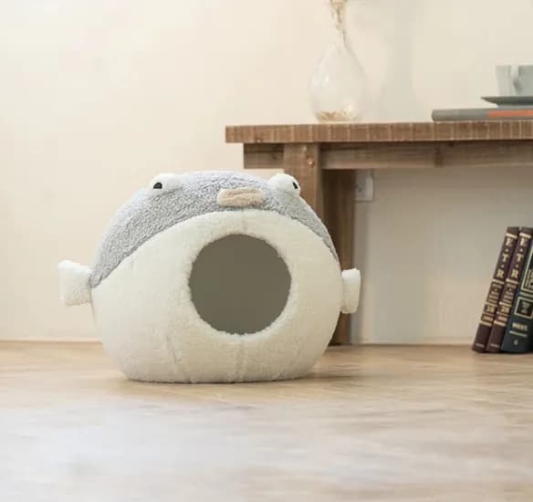 ZEZE 복어 캣 하우스