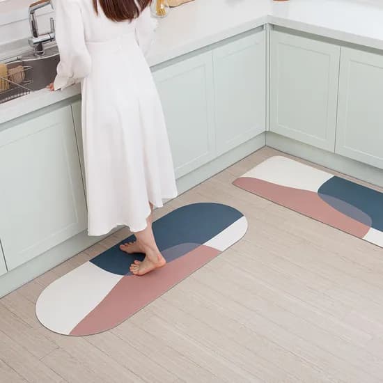 밀크 디자인 소프트 주방매트 3size
