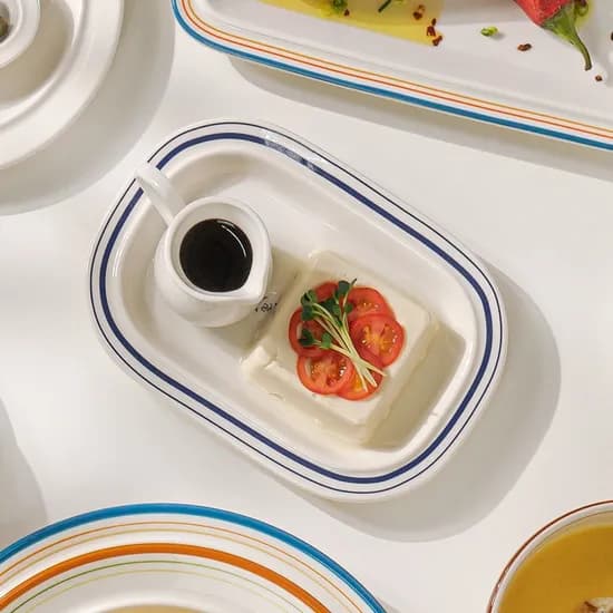 메이플 컬렉션 화이트/코지/밴드 그릇 피클접시 (20cm)