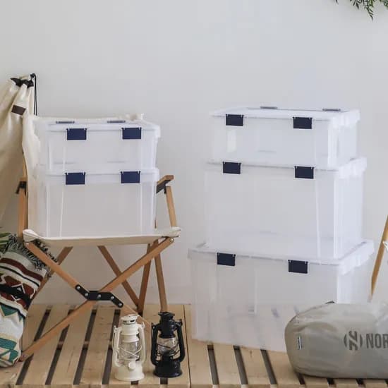 투명 수납 완전밀폐 리빙박스 대용량 수납정리함 4size 버클잠금 17,900원