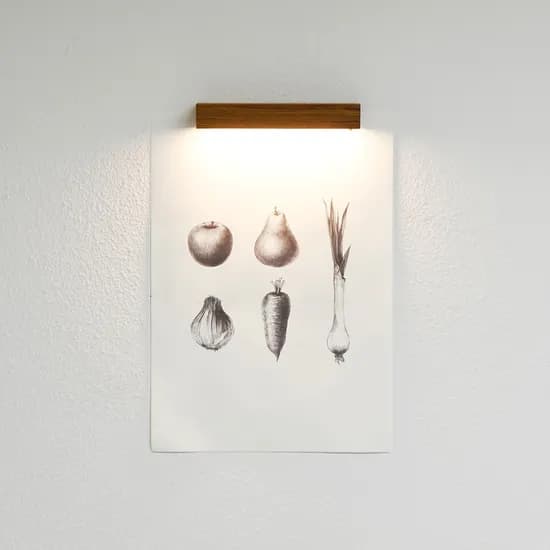 BIG 우드 터치식 부착형 조명 20cm (자석, 꼭꼬핀)