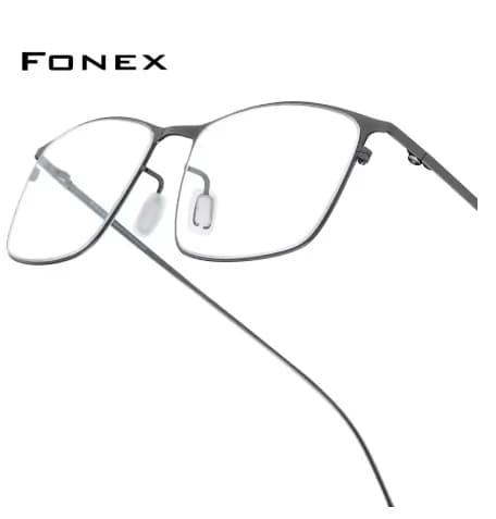 FONEX 남성 티타늄 합금 안경 프레임