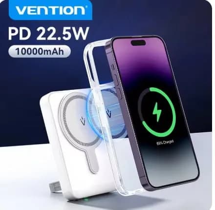 Vention PD 22.5W 10000mAh 마그네틱 무선 보조배터리