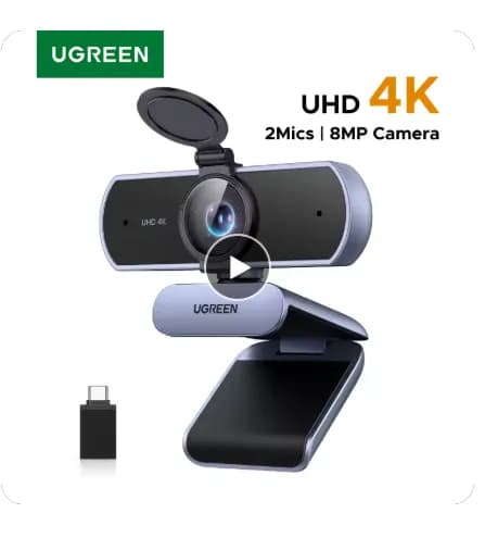UGREEN 4K FHD 1080P 웹캠