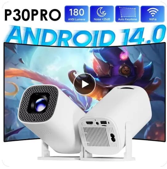 스마트 미니 프로젝터 P30 PRO WiFi6 BT 5.0 4K
