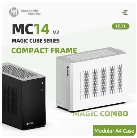 메카닉마스터 MC14 ITX PC케이스 화이트