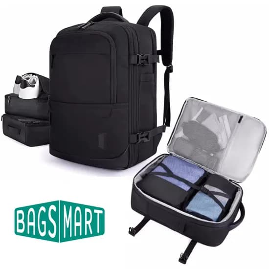 BAGSMART 17.3인치 노트북 백팩 수납용 파우치 포함