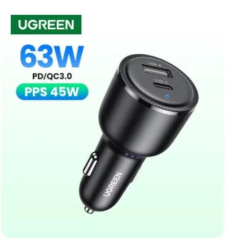 UGREEN 63W 차량용 고속 충전기
