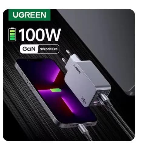 UGREEN 100W GaN 접지 충전기