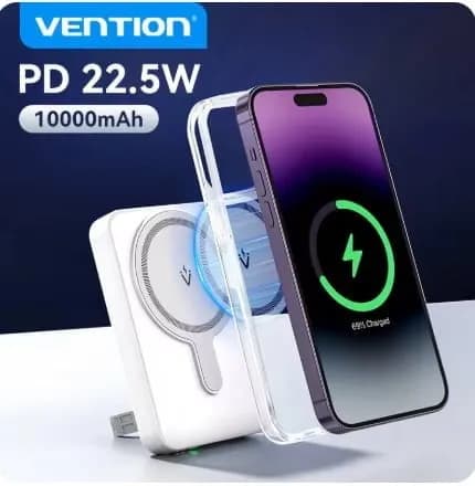 Vention PD 22.5W 10000mAh 마그네틱 무선 충전 보조배터리